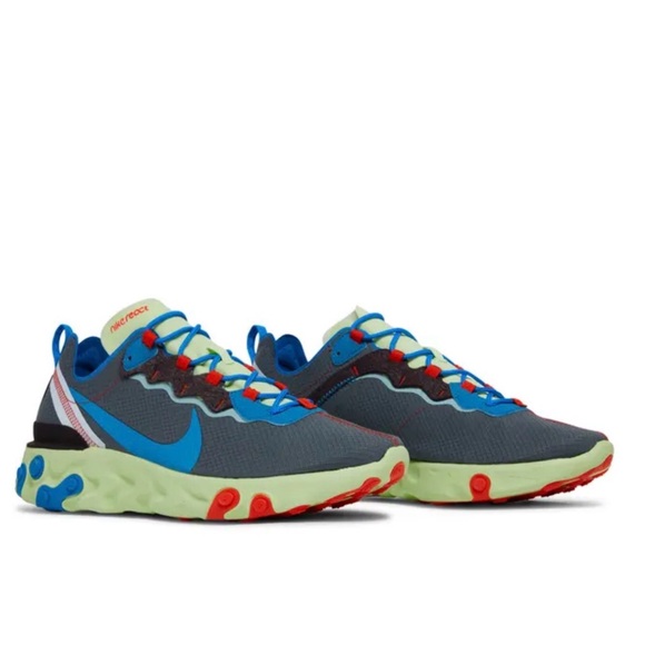 NIKE React Element 55 SE 'Volt Stardust' CT1142-700 size 11 - Picture 2 of 6